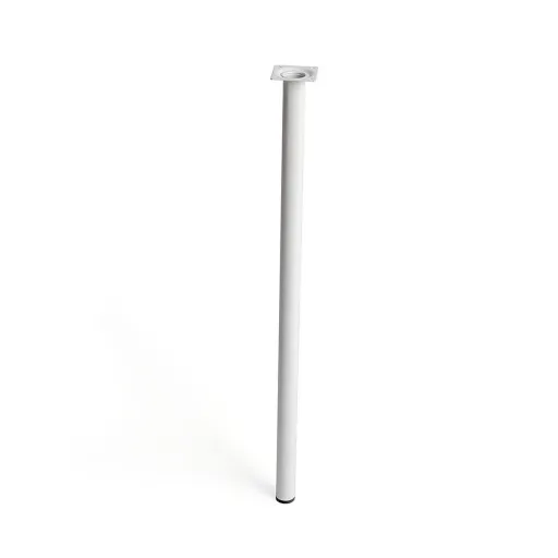 Pernas Rei 401g Cilíndrica Aço Branco Moderno (Ø 3 x 70 cm)