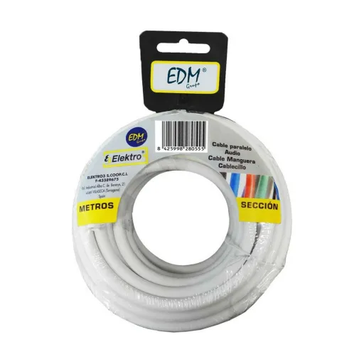 Cabo EDM 28090 Branco 3 x 1 mm 5 m