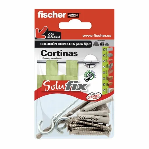 Kit de Fixação Fischer Solufix 502687 Cortinas 21 Peças