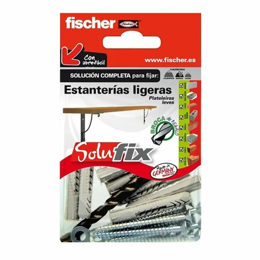 Kit de Fixação Fischer Solufix 502685 Estantes 37 Peças