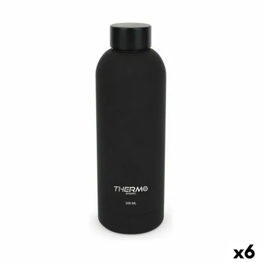 Garrafa Térmica ThermoSport Soft Touch Preto 500 ml (6 Unidades)