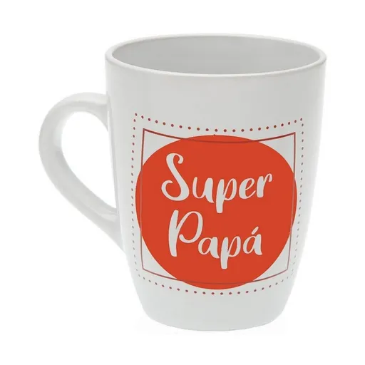 Caneca Versa Super Papá Grés (8,5 x 10 x 8,5 cm)