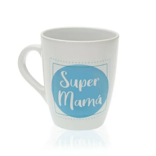 Caneca de Cerâmica Versa Super Mamá Grés (8,5 x 10 x 8,5 cm)