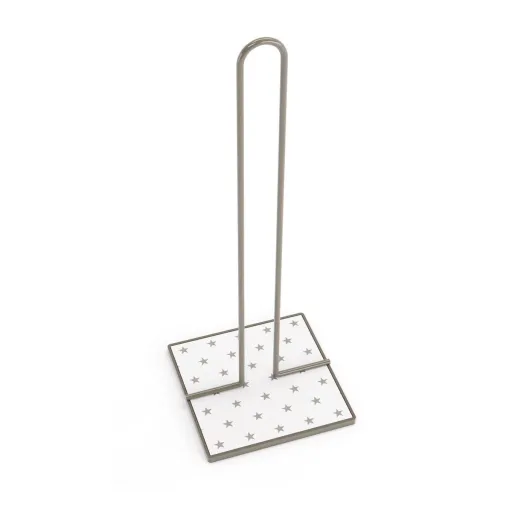 Suporte para Rolos de Papel de Cozinha Versa Estrelas Metal Aço Madeira MDF (16,5 x 31 x 13 cm)