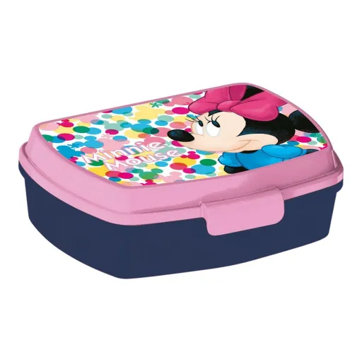 Caixa Sanduíche Minnie Mouse Lucky Plástico Cor de Rosa (17 x 5.6 x 13.3 cm)