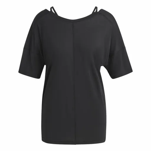 Camisola de Manga Curta Mulher Adidas Studio Oversized Preto