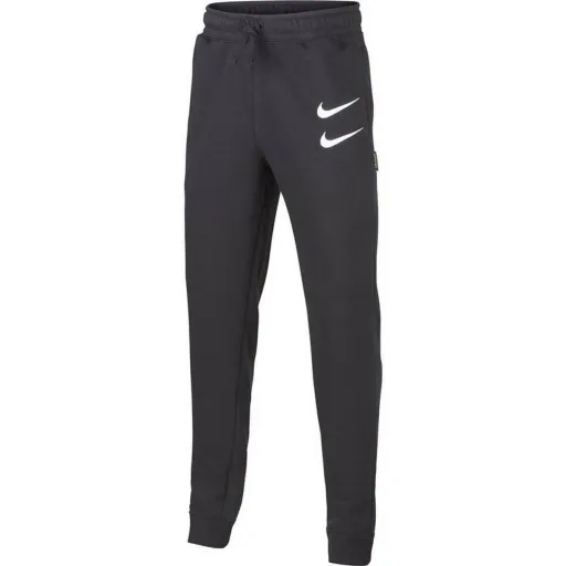 Calças de Treino Infantis Nike Swoosh Meninos Preto