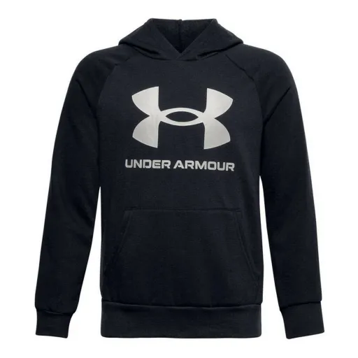 Polar com Capuz Criança Under Armour Fleece Rival Big Logo Preto