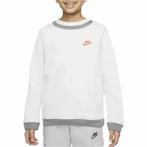 Polar Sem Capuz Criança Nike Amplify  Branco