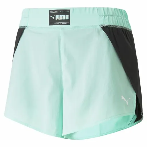 Calções de Desporto para Mulher Puma Fit Fashion Wov Água-Marinha