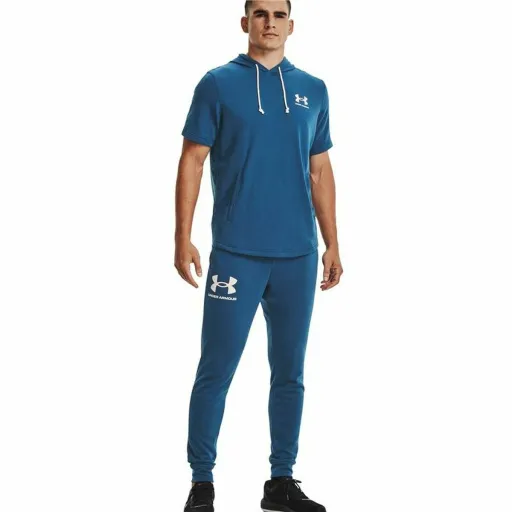 Calças para Adultos Under Armour  Rival Terry Azul Homem