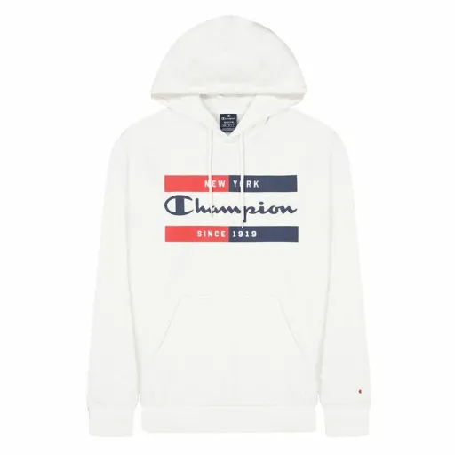 Polar com Capuz Homem Champion New York Branco