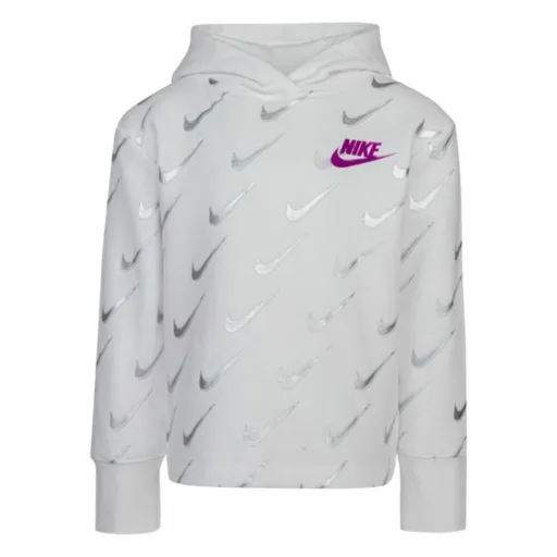 Camisola Infantil Nike Printed Fleeced Branco