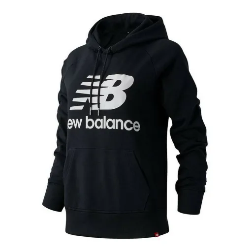 Polar com Capuz Mulher New Balance Essentials Preto