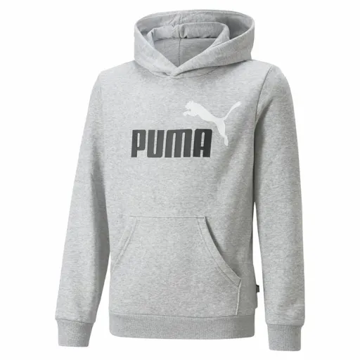 Camisola Infantil Puma Ess+ 2 Col Big Logo Cinzento Claro