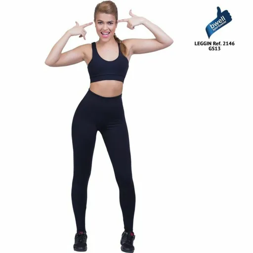 Leggings de Desporto de Mulher Happy Dance Preto