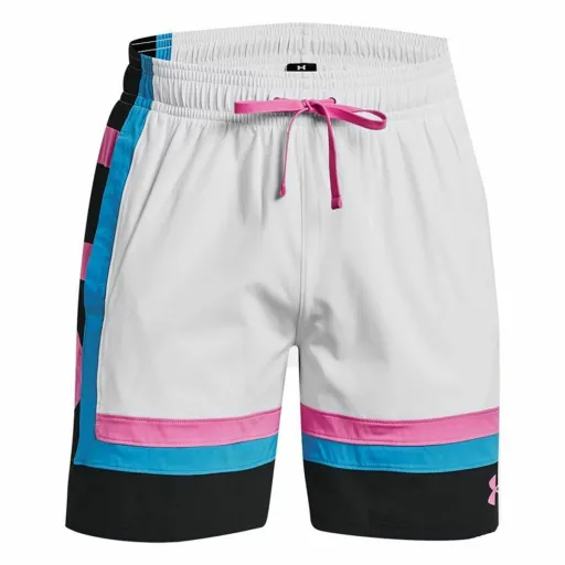 Calções de Basquetebol para Homem Under Armour Baselin  Branco