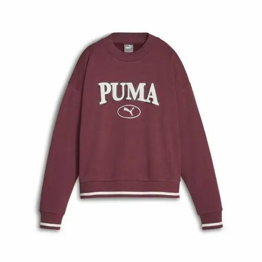 Polar Sem Capuz Mulher Puma Squad Crew Fl Vermelho Escuro