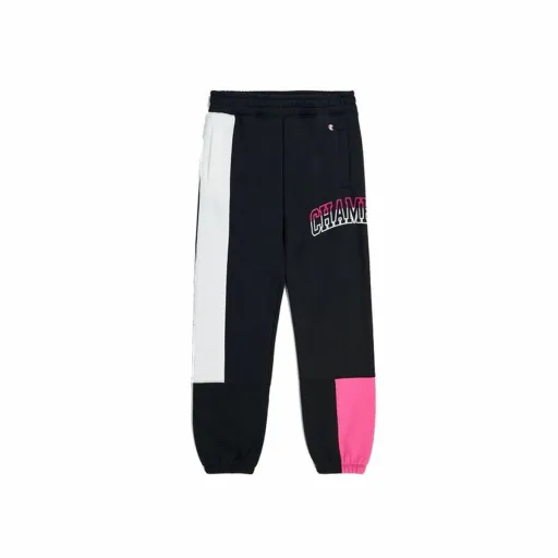 Calças Desportivas Champion Elastic Cuff Legacy Preto Mulher