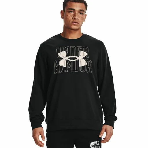 Camisola de Manga Comprida Homem Under Armour Logo Crew Preto