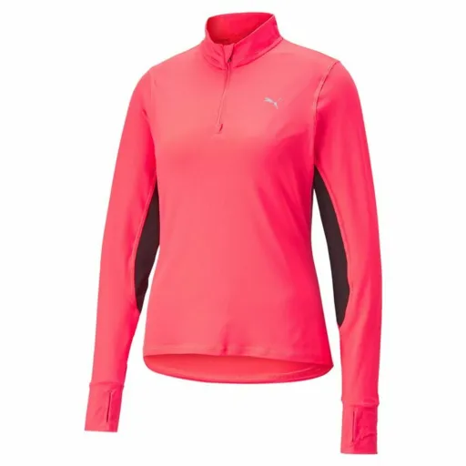 Camisola de Manga Comprida de Mulher Puma Favorite Cor de Rosa