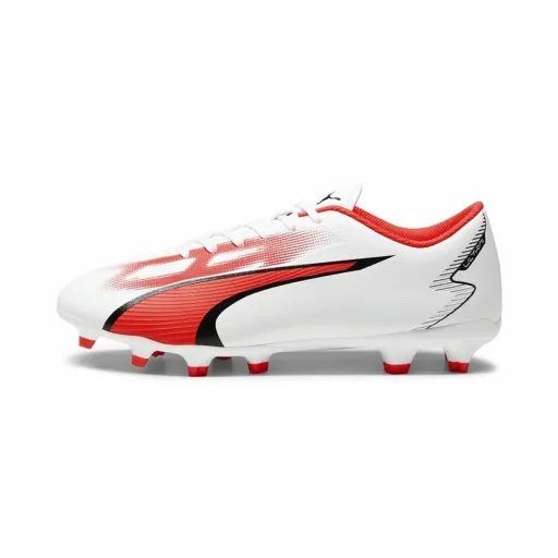 Chuteiras para Adultos Puma Ultra Play FG/AG Branco Vermelho