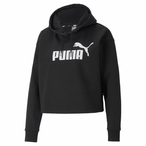 Polar com Capuz Mulher Puma Essentials Cropped Logo Preto