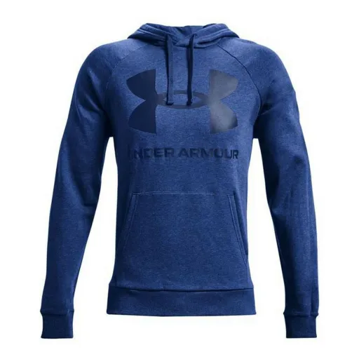 Polar com Capuz Homem Under Armour Fleece Rival Azul Escuro