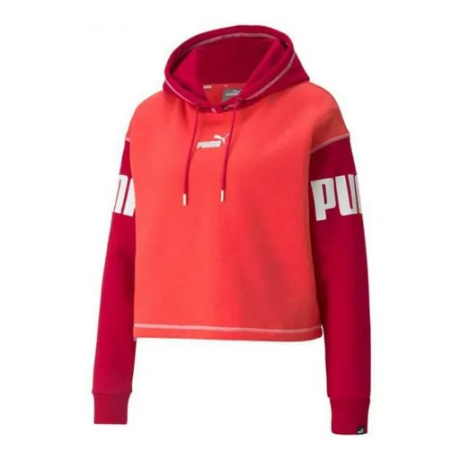 Polar com Capuz Mulher Puma Power Fl Vermelho