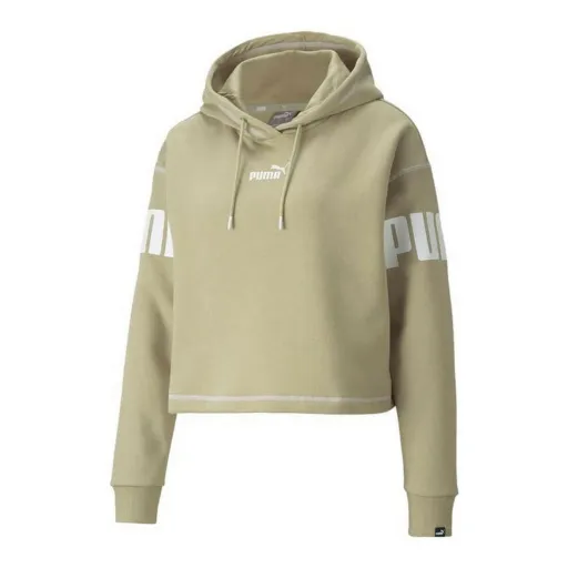 Polar com Capuz Mulher Puma Power Hoodie Fl Bege