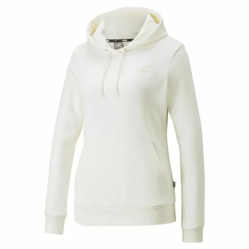 Polar com Capuz Mulher Puma Essentials Embroidery Branco