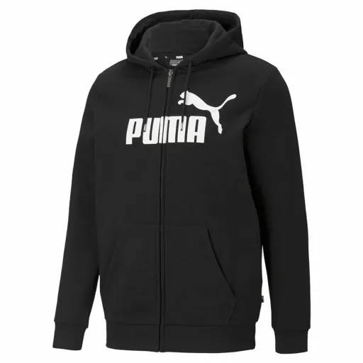 Polar com Capuz Homem Puma Essentials Big Logo Preto