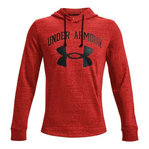 Polar com Capuz Homem Under Armour Rival Terry Vermelho