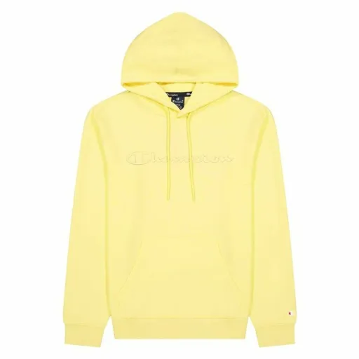 Polar com Capuz Homem Champion Script Logo Hoodie M Amarelo