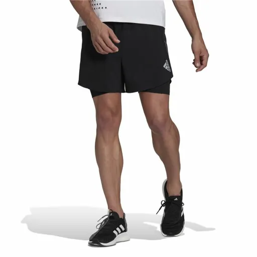 Calções de Desporto para Homem Adidas Two-in-One Preto