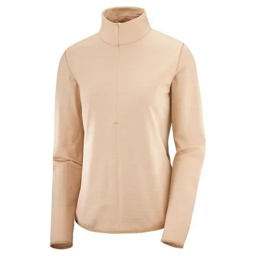 Casaco de Desporto para Mulher Salomon Outrack Half Zip Mid Cor de Rosa