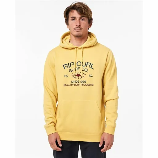 Polar com Capuz Homem Rip Curl Radiate Amarelo