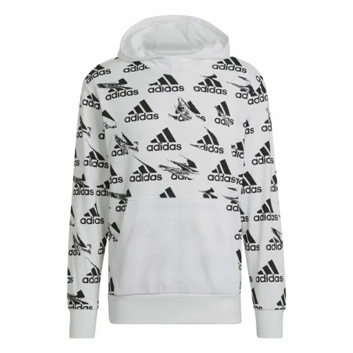 Polar com Capuz Homem Adidas Essentials Brandlove Branco