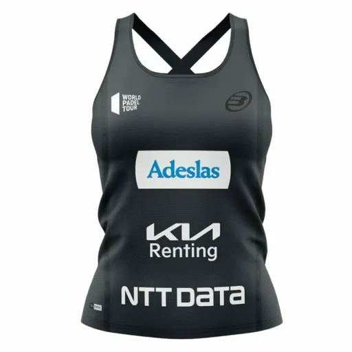 T-Shirt para Mulher Sem Mangas Bullpadel Orlas Gemma Triay  Padel Preto