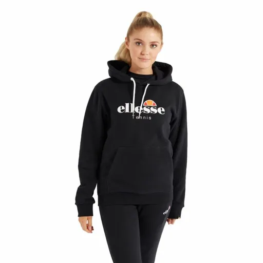 Polar com Capuz Mulher Ellesse Ascellare Preto