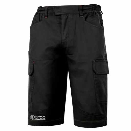 Calças Curtas Sparco Bermuda Cargo Preto