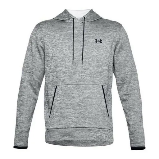 Polar com Capuz Homem Under Armour Fleece Twist Cinzento Escuro