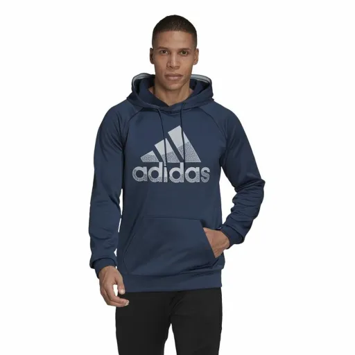 Polar com Capuz Homem Adidas  Game And Go Big Logo Azul