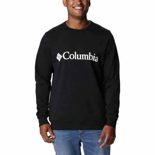 Polar Sem Capuz Homem Columbia Logo Fleece Crew Preto