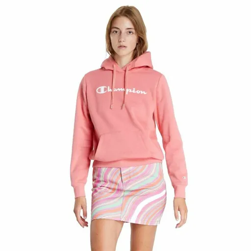 Polar com Capuz Mulher Champion Cor de Rosa