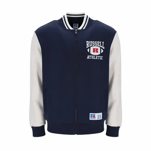 Casaco de Desporto para Homem Russell Athletic Bomber Ty Azul Marinho