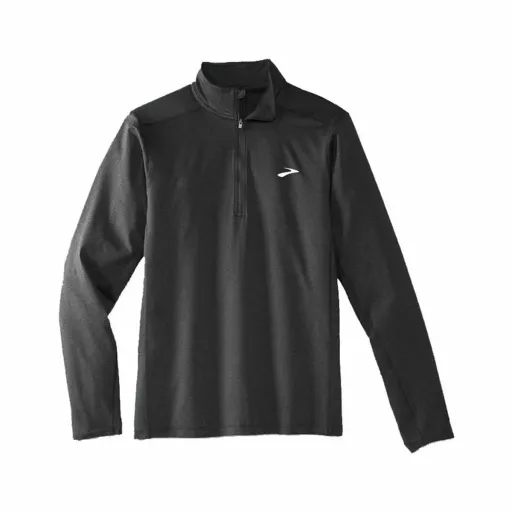 Camisola de Manga Comprida Homem Brooks Dash 1/2 Zip 2.0 Preto