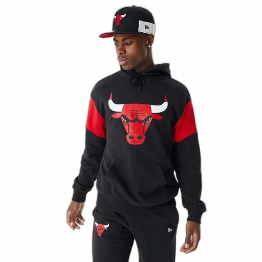 Polar com Capuz Unissexo New Era NBA Colour Insert Chicago Bulls Preto