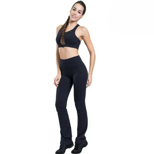 Leggings de Desporto de Mulher Happy Dance Preto