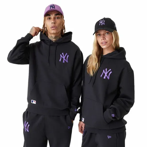 Polar com Capuz Unissexo New Era League Essentials New York Yankees Preto